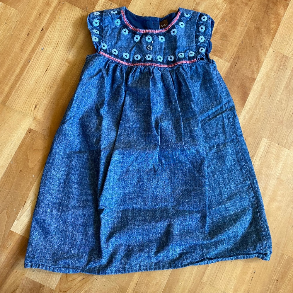 Girls Denim Dress from Tea Collection